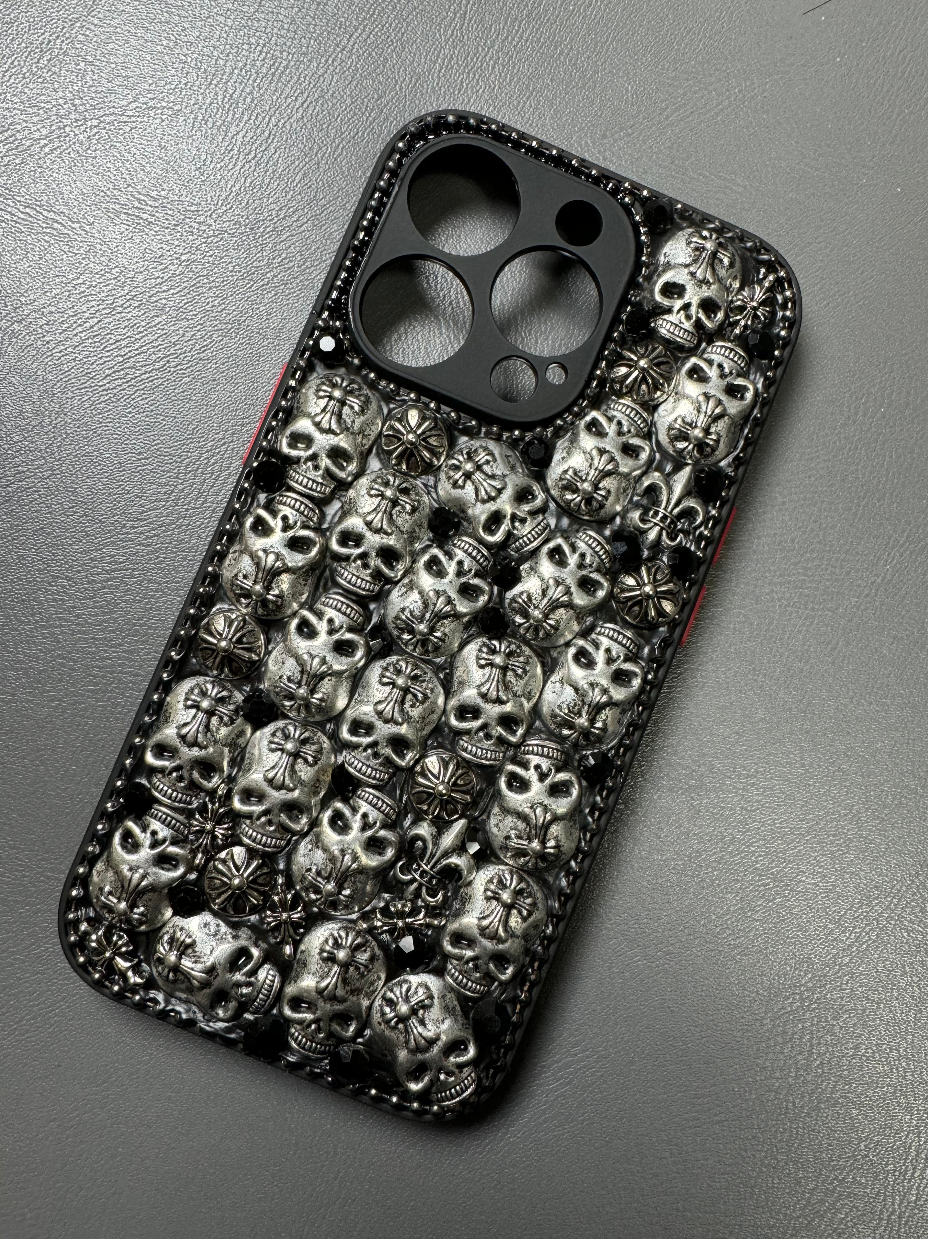 Silver Skull Handmade Original Phone Case