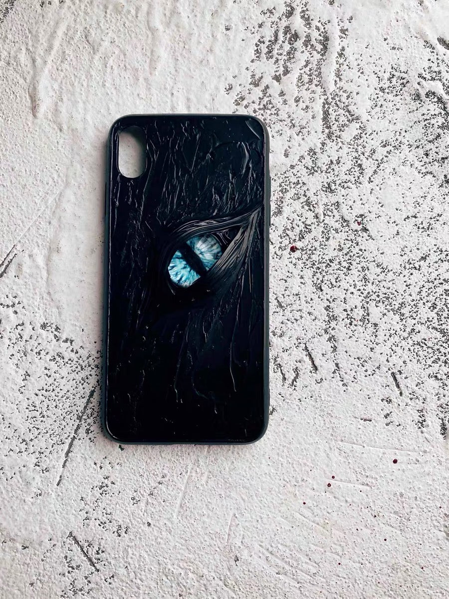 Dark Gothic Blue Eyes Phone Case